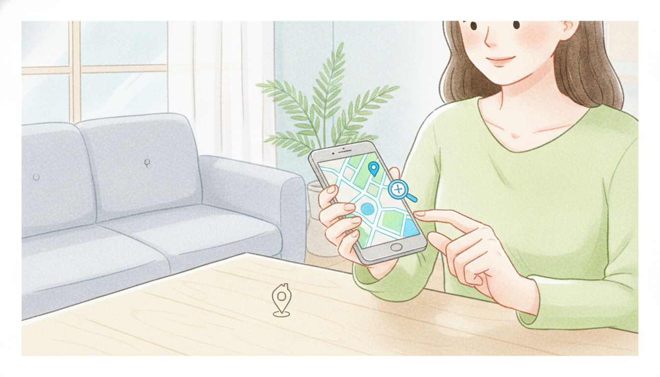 スマホアプリと地図サービスを使った住所確認の方法