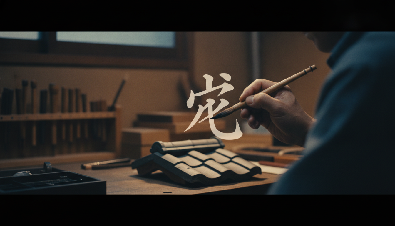 「宅」の成り立ち・部首・書き順